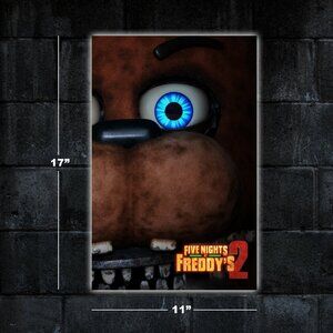 Five Nights at Freddy's 2 movie poster - 11x17 wall art print merch gift fnaf